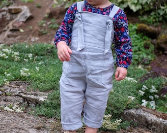 Tie Strap Overalls / Dungarees Digital PDF Sewing Pattern for Babies, Toddlers, Boys and Girls!