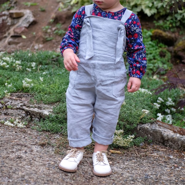 Tie Strap Overalls / Dungarees Digital PDF Sewing Pattern for Babies, Toddlers, Boys and Girls!