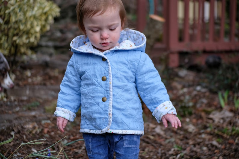 Quilted Hooded Tamarack Style Jacket PDF Pattern / Digital Sewing Pattern for Babies, Toddlers and Kids image 1