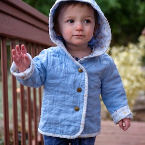 Quilted Hooded Tamarack Style Jacket PDF Pattern / Digital Sewing Pattern for Babies, Toddlers and Kids image 7