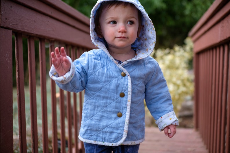 Quilted Hooded Tamarack Style Jacket PDF Pattern / Digital Sewing Pattern for Babies, Toddlers and Kids image 7