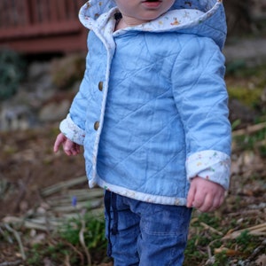 Quilted Hooded Tamarack Style Jacket PDF Pattern / Digital Sewing Pattern for Babies, Toddlers and Kids image 6