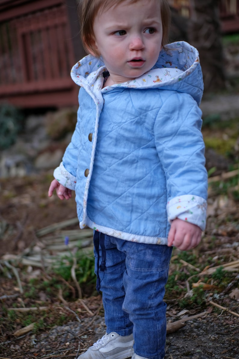 Quilted Hooded Tamarack Style Jacket PDF Pattern / Digital Sewing Pattern for Babies, Toddlers and Kids image 6