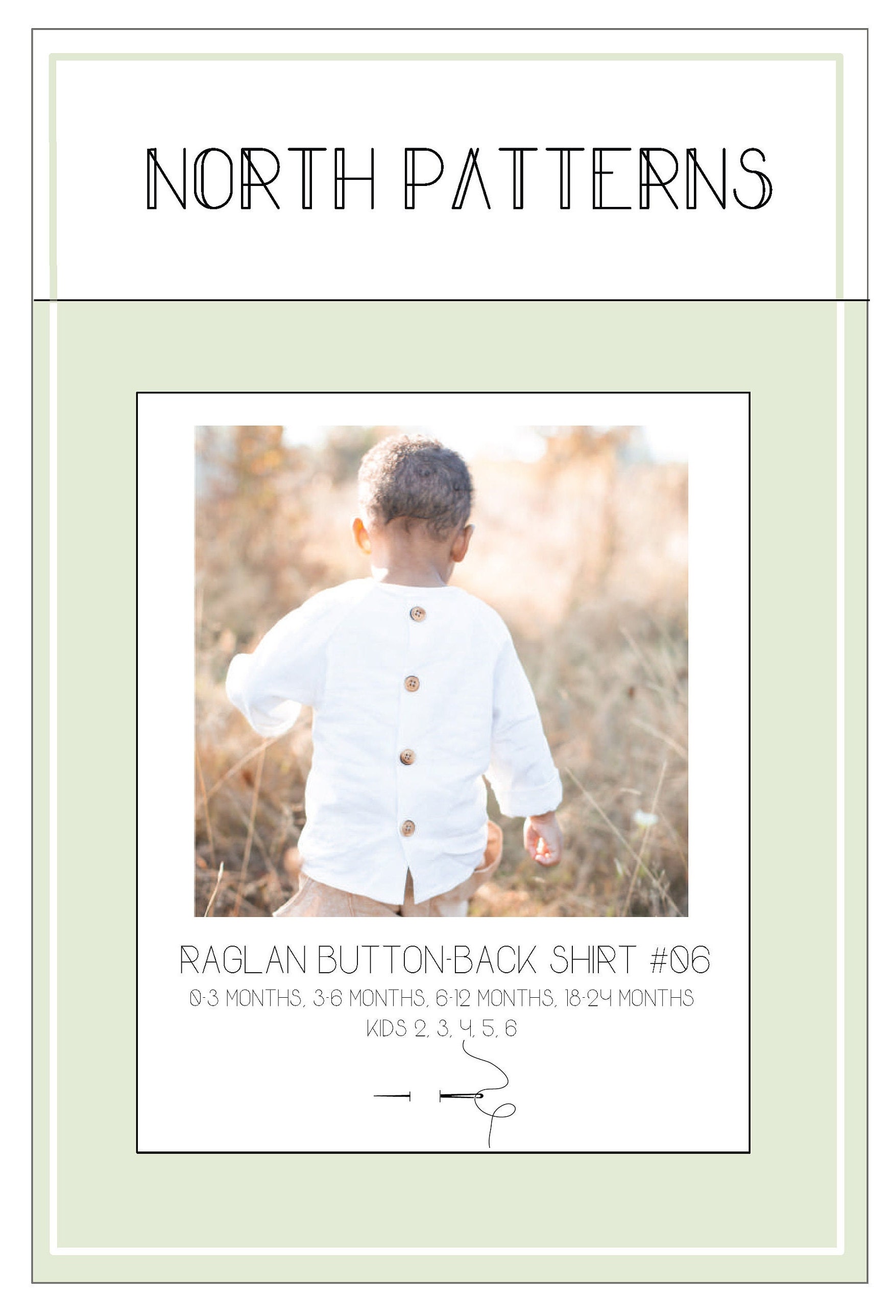 Raglan Button Back Shirt PDF Sewing Pattern, Beginner Level (digital ...