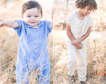 Jumpsuit Sewing Pattern – Baby, Toddler, and Kids One-Piece (PDF Pattern)