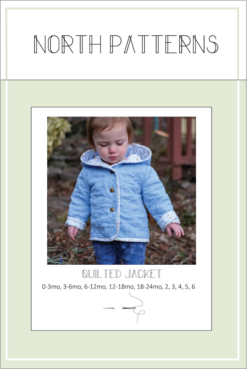 Quilted Hooded Tamarack Style Jacket PDF Pattern / Digital Sewing Pattern for Babies, Toddlers and Kids image 2