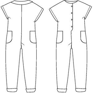Jumpsuit Digital Sewing Pattern / One-piece Suit for Boys or Girls ...