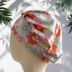 Sommer Floral Scrub Cap Hut, weiches, dehnbares Stirnband Style Bouffant Scrub Cap ODER Hut