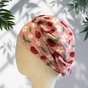 Kirschweicher Scrub Cap-Hut, weicher, dehnbarer Stirnband-Stil Scrub Cap, Bouffant Scrub Cap ODER Scrub Cap