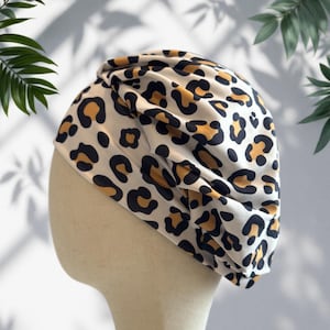 Jaguar Print Scrub Cap: Soft Stretchy Headband Style