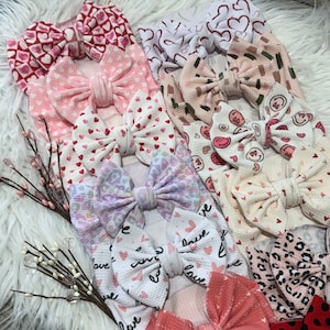 Valentines Headbands, Big Bows Baby, Valentines Bows, Toddler Valentines Headbands