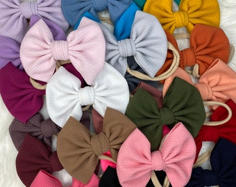 Big Bow Baby Headband Newborn Girl Gift Toddler Big Bow