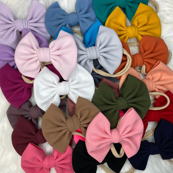 Big Bow Baby Headband Newborn Girl Gift Toddler Big Bow