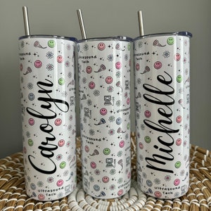 Ultrasound Tech Tumbler, 20oz Tumbler Ultrasound Technician, Ultrasound Tech Gift, Ultrasound Tech Tumbler Coffee, Iced Coffee/Tea Tumbler