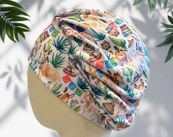 Donkey Cactus Bouffant Scrub Cap | Headband Style Surgical Hat