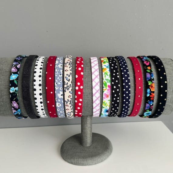 Cotton Hard Headband: Floral, Polka Dot, & Sparkle Girls Headband