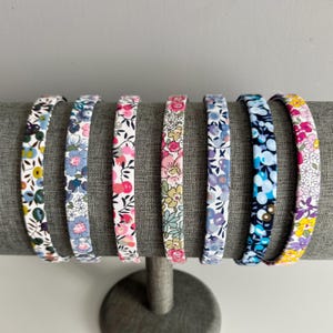 Hard Skinny Headband, Floral Hard Headband, Liberty Headband, Girls Headband, Classic Headband