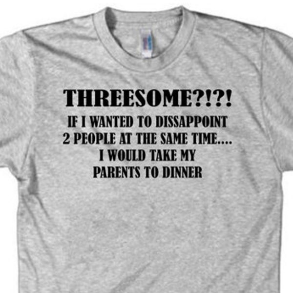 Threesome funny shirt