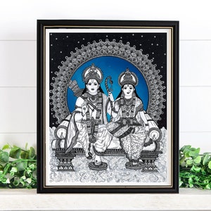 Rama Sita art print