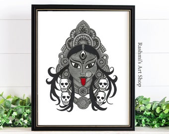 Goddess Kali Art Print ,
