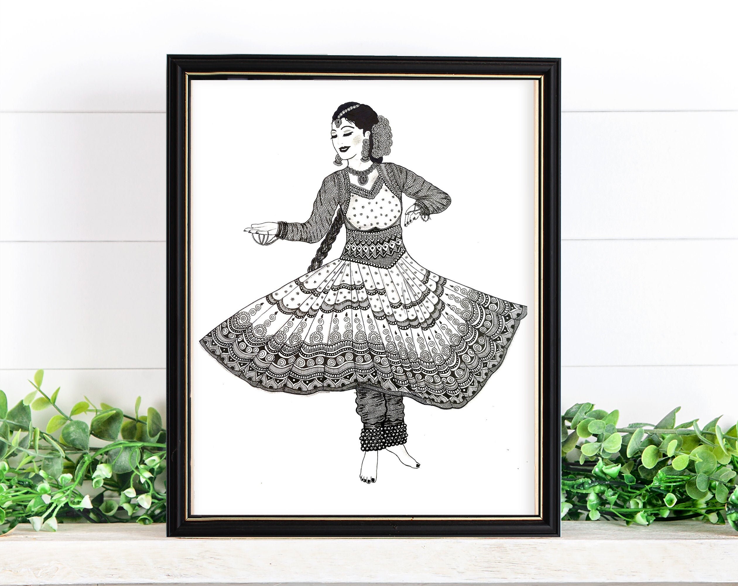  Indian kathak dancer sketch   Sachin bhojane art  Facebook