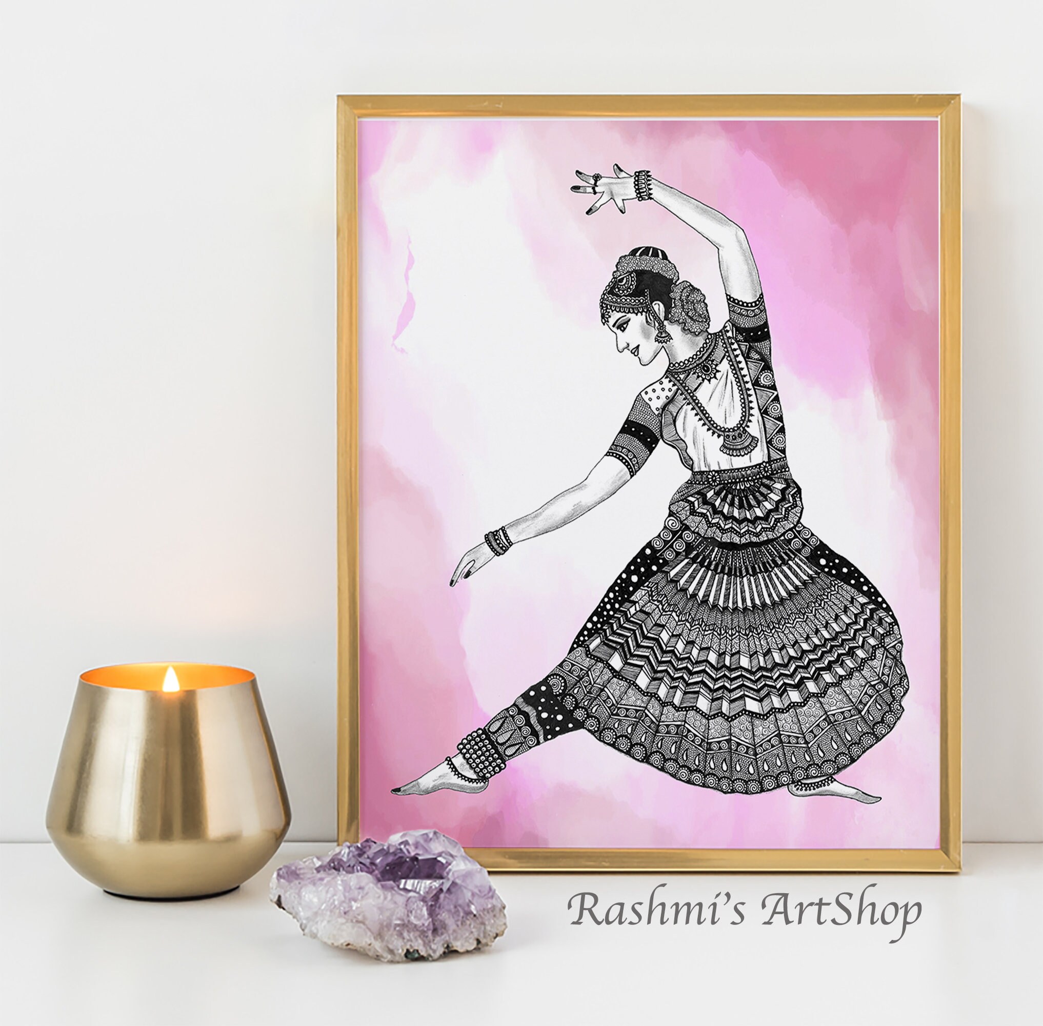 期間限定 セール - 売れ筋ランキングをチェック - Trio Bharatanatyam Set Colored - Prints. Art 3 of 絵画