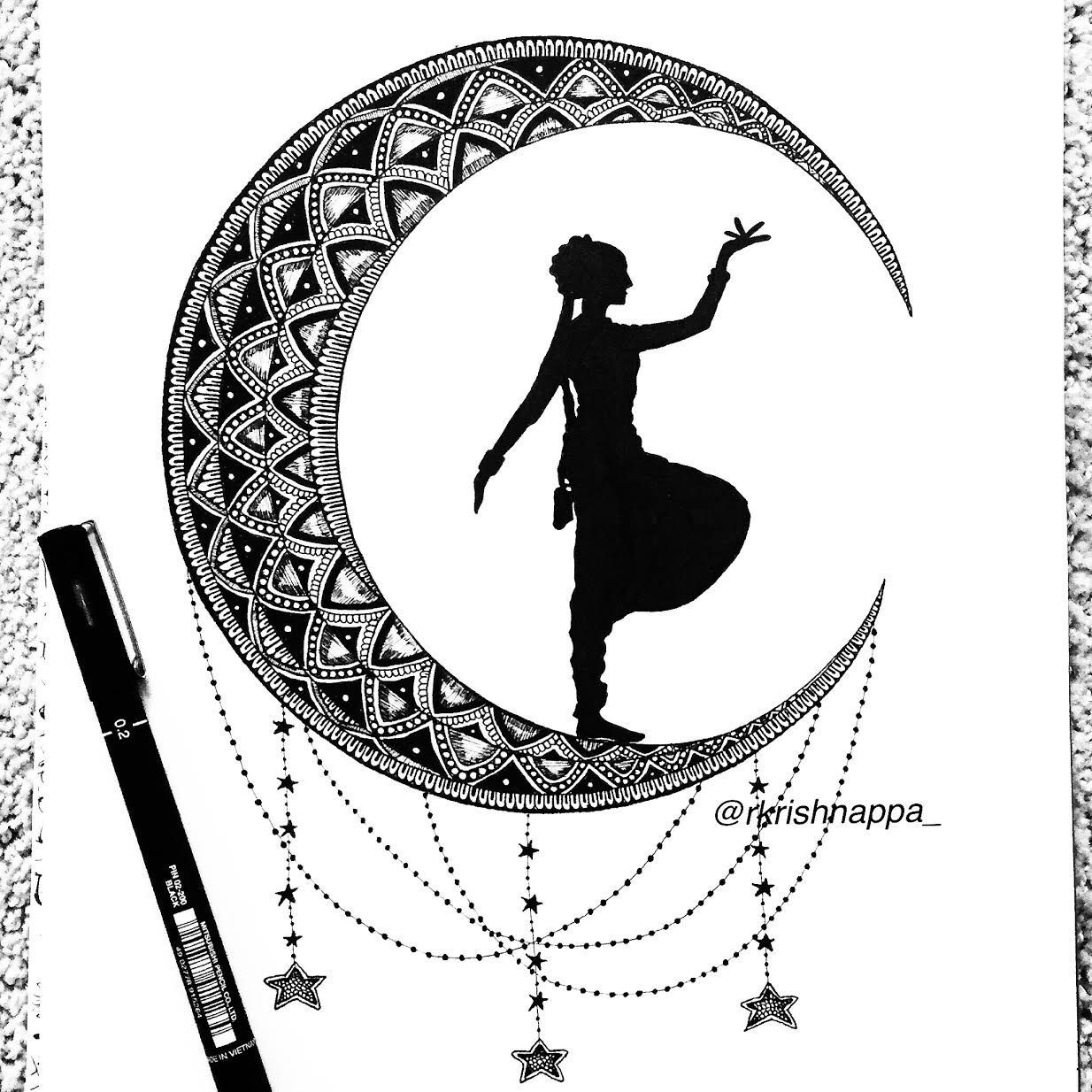 そろそろ残り少なく(u_u)【インド布絵】「BHARAT NATYAM」／送料込 そろそろ残り少なく(u_u)【インド布絵】「BHARAT NATYAM」／送料込