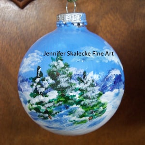 Mountain Yule Christmas Ornament