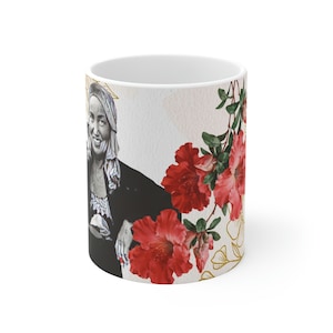 Grey Gardens Little Edie Coffee Mug, Fun mug, Mothers Day Gift, Floral Mug, 11oz White Mug