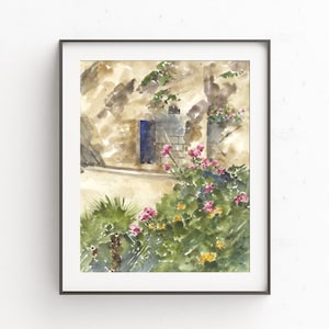 Pintura de la Tumba del Jardín III, Obra de arte de Tierra Santa, Jesucristo, Pascua, Resurrección, Acuarela, Religioso