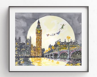 Big Ben, London, Great Britain, Westminster, Nursery, Home Decor, Home Decor, Housewarming Gift