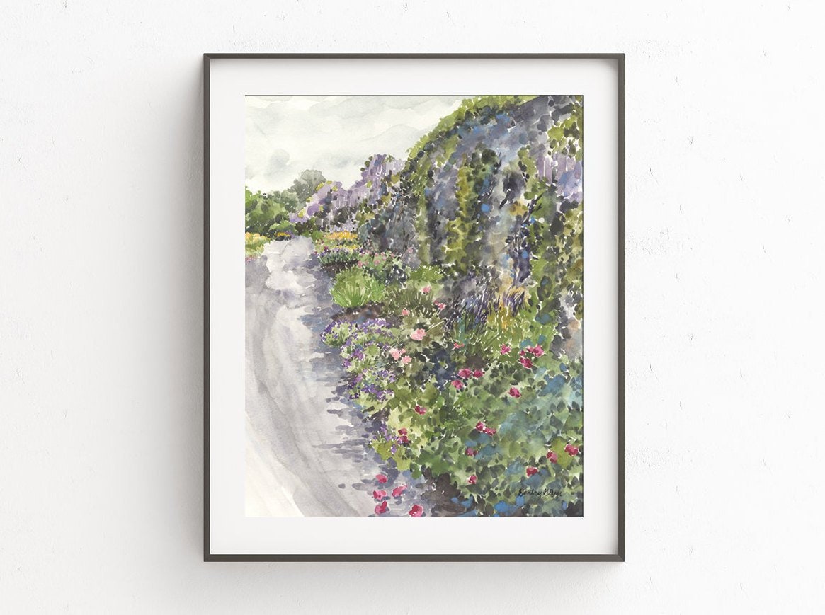 Mount Congreve Irish Gardens, Waterford Ireland Painting, Emerald Isle, Landscape, Pub Decor, Housewarming Gift, Bedroom Decor