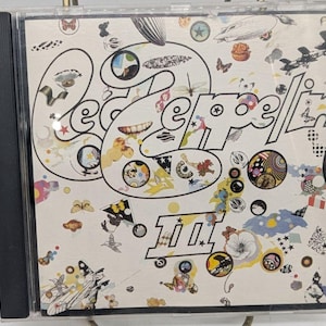 Led Zeppelin III CD 1970 Atlantic Records • Álbum de rock clásico • Canción de inmigrantes • CD de rock vintage • Regalo musical coleccionable de Zeppelin
