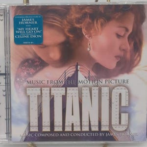 Titanic CD Motion Picture Soundtrack 1997 James Horner Composed Celine Dion