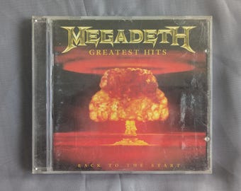 Megadeth – Greatest Hits Back To The Start CD – Thrash Metal Collection Dave Mustaine Music Gift