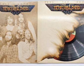 Henry Paul Band Vinyl Lot – Grey Ghost + Feel The Heat (2 LP Set) Southern Rock Records Vintage Album Art