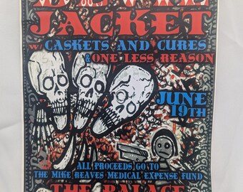 Full Devil Jacket Concert Poster – Jackson TN Benefit Show Flyer – Caskets and Cures – 11x17 Music Memorabilia