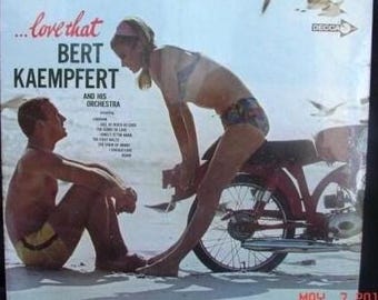 Bert Kaempfert – Love That LP – Vintage Vinyl Album Cover Art Mid Century Beach Lounge Decor