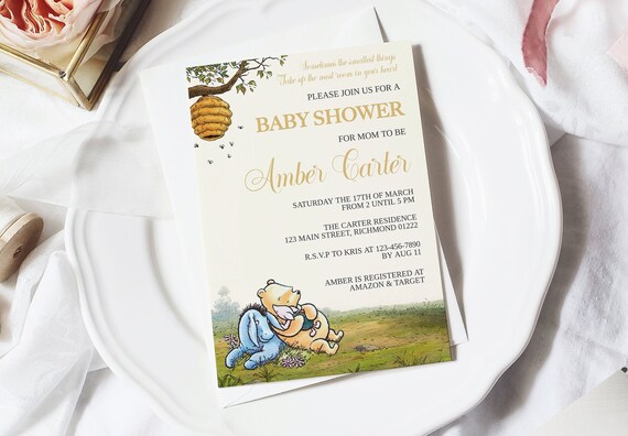 winnie the pooh baby shower shirts