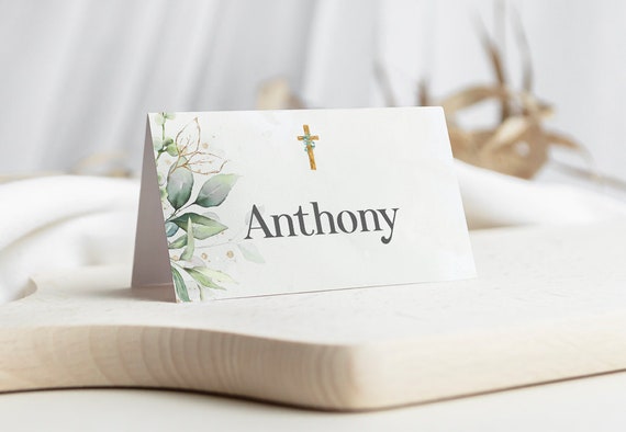 Details about   Personalised Eucalyptus Table Name Cards Birthday Wedding Christening Babyshower 
