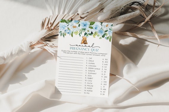 Vintage Winnie Pooh Baby Shower Pregnancy Guessing Game, Classic Pooh Baby Animal Shower Game, Boy Baby Shower Icebreaker Game BFP by Pretty Little Invites | Catch My Party Vintage Winnie Pooh Baby Shower Pregnancy Guessing Game, Classic Pooh Baby Animal Shower Game, Boy Baby Shower Icebreaker Game BFP by Pretty Little Invites | Catch My Party