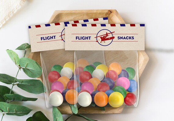 Airplane Birthday, Airplane Party, Plane Party, Plane Birthday, Airplane Treat Topper, Vintage Airplane, Lolly Bag Topper, INSTANT DOWNLOAD Il_570xn