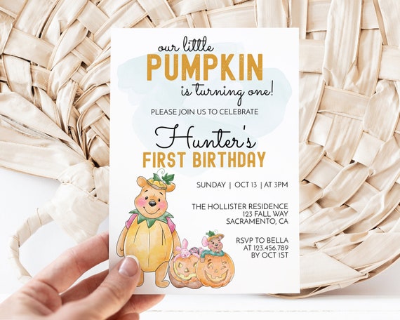 Winnie The Pooh Little Pumpkin Birthday Invitation Winnie Pooh winnie-the-pooh-little-pumpkin-birthday-invitation-winnie-pooh