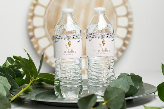 Fairy Water Bottle Labels, Water Bottle Labels, Fairy, Birthday, Printable Water Bottle Labels, INSTANT DOWNLOAD, Fairy Party Fairy Birthday Il_570xn