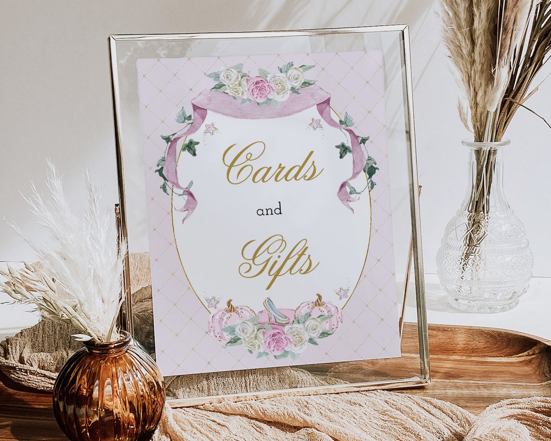 cinderella-cards-gifts-printable-sign-instant-download-etsy