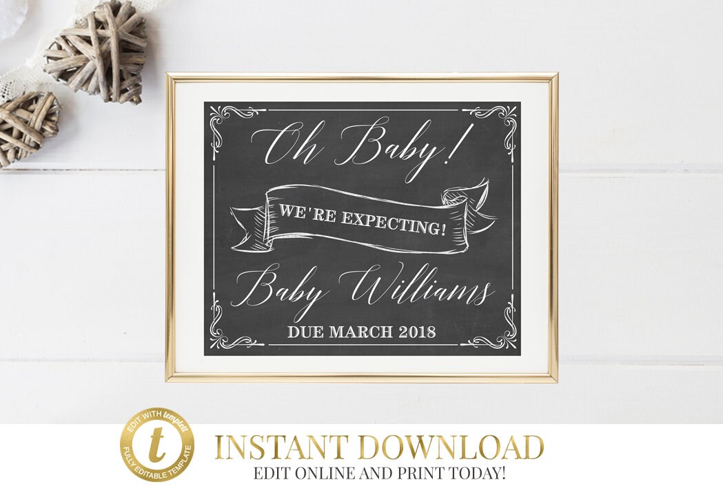Printable Pregnancy Announcement Pregnancy Reveal Baby | Etsy