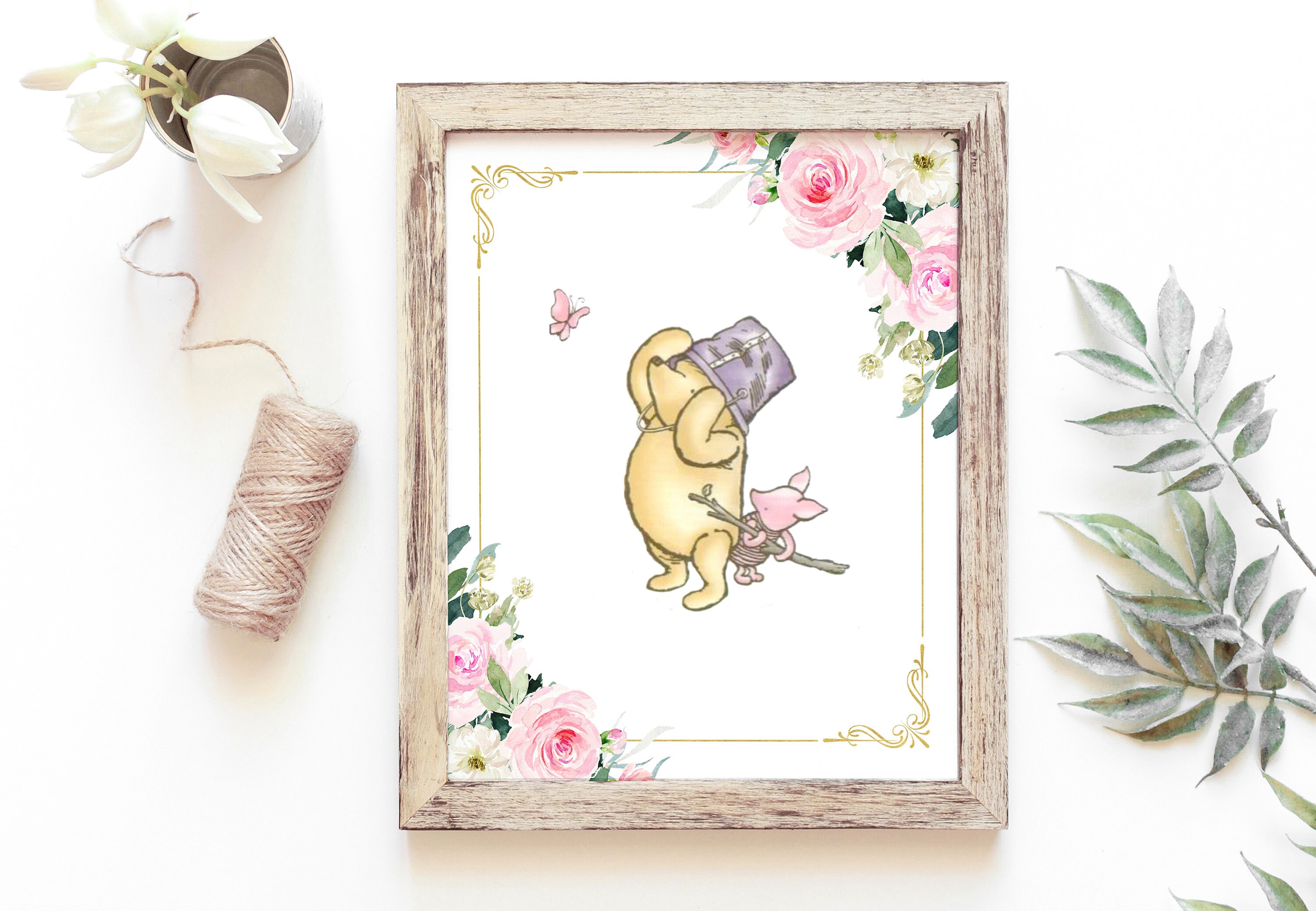 Winnie the Pooh Nursery Wall Art for A Girl Nursery Baby Etsy