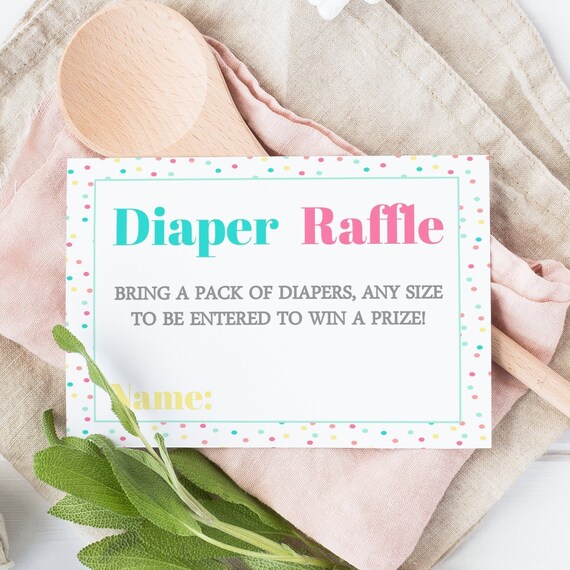 Diaper Raffle Cards, Baby Shower, Sprinkle Diaper Raffle Cards, Printable, INSTANT DOWNLOAD, Baby Shower, Baby Shower Games Il_570xn
