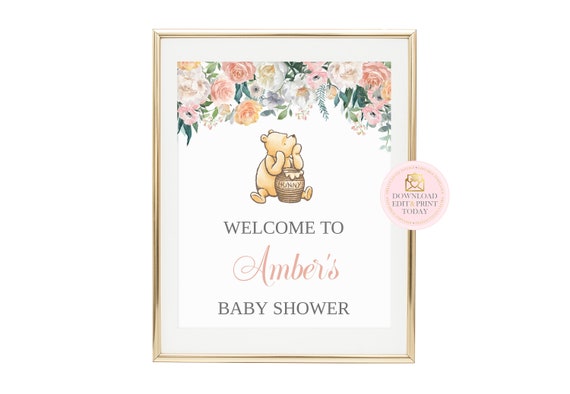 winnie the pooh welcome sign