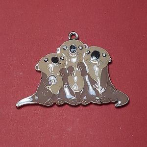 Trio de loutres Aide-mémoire/Aimants puissants/Aiguille de nounou/Aiguille de rappel/Aimants graphiques/Porte-aiguille/Néodyme/Terre rare
